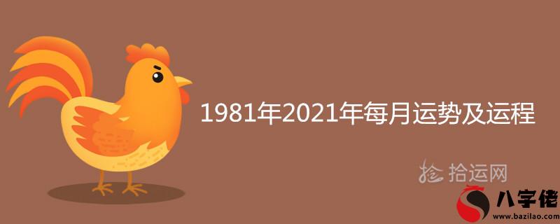 屬雞1981年2021年每月運勢及運程